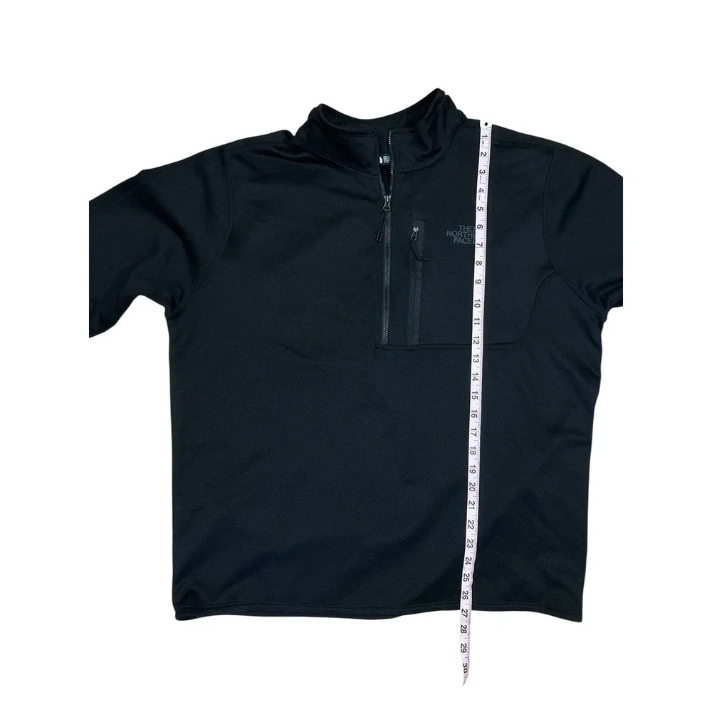 The North Face Pullover Mens XL Black Quarter Zip Fleece Hiking Shirt‎ Top